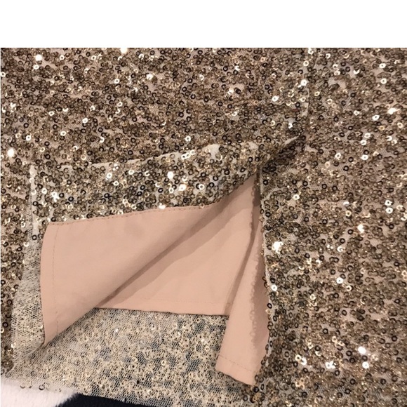 New with original tag gold sequins skirt. Size 6 Party Holiday! - Picture 15 of 16